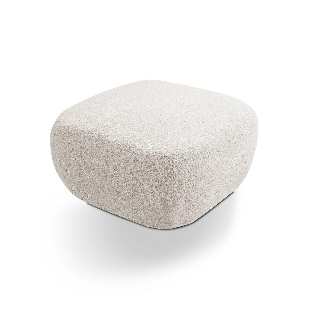 POLSTERHOCKER AMICO Modern Sitzhocker, Fußhocker Hellgrau - Hellgrau, Holzwerkstoff/Kunststoff (75/39/75cm) - MASSENO