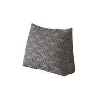 KEILKISSEN schwarz-grau beflockter Crinkle-Stoff 60cm - Schwarz, Textil (21/60cm) - Vercart