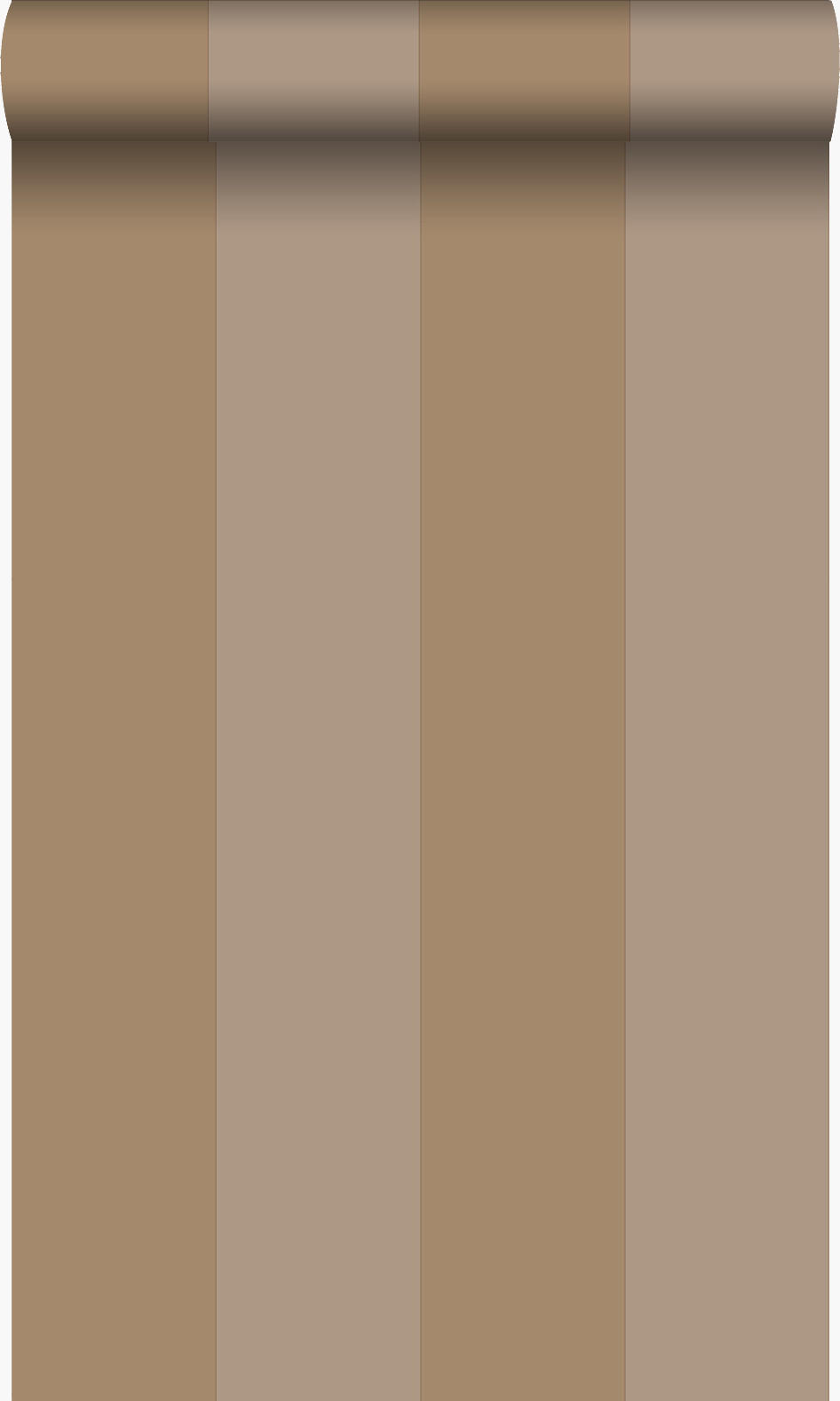 TAPETE Streifen 53 cm x 10.05 m - Braun, Papier (53/1000cm) - Origin Wallcoverings