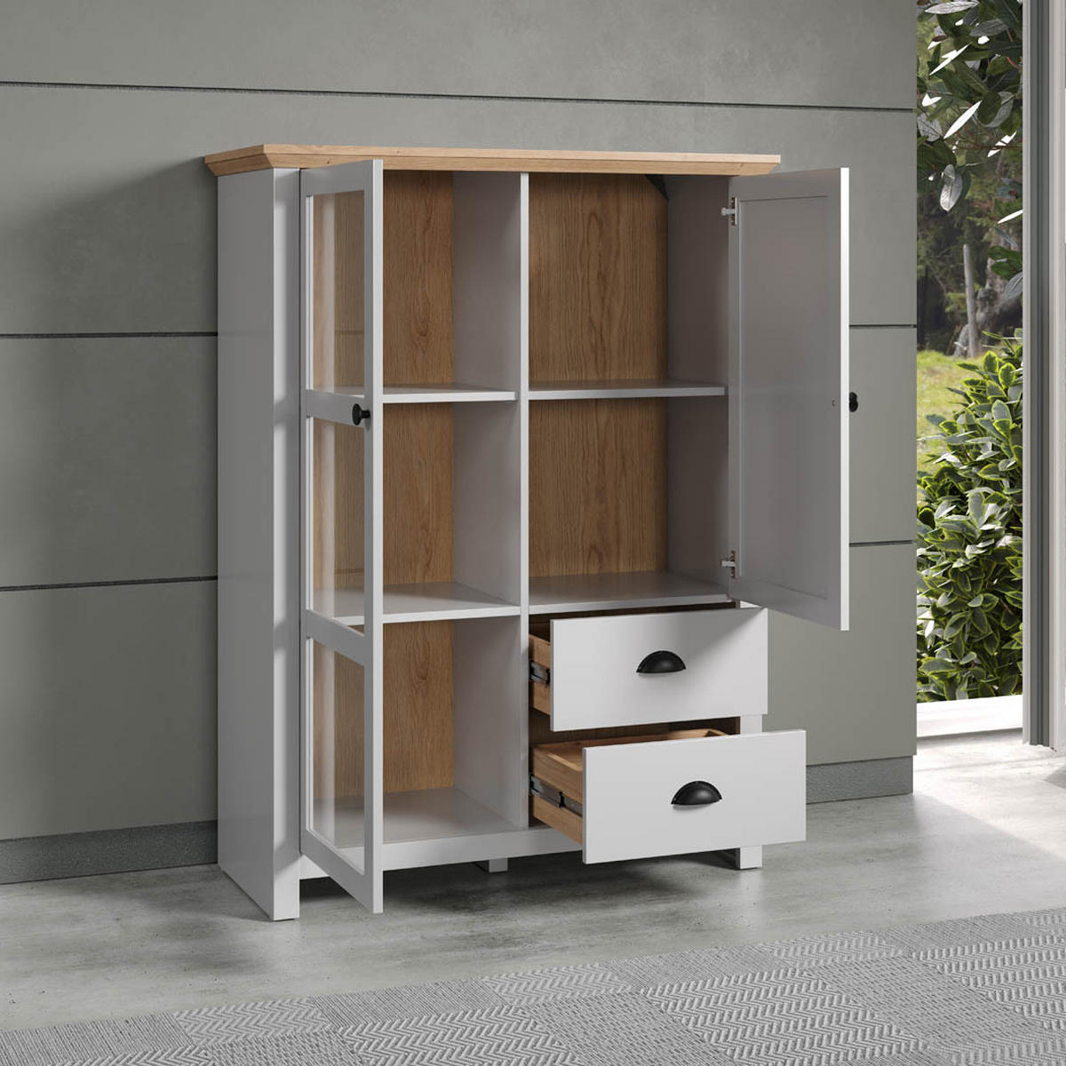HIGHBOARD Landside Grau - Grau, Holzwerkstoff (97/130/41cm) - ebuy24
