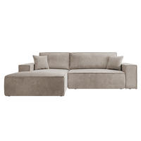 ECKSOFA Farese Beige Cord - Beige, Textil (267/167cm) - Selsey