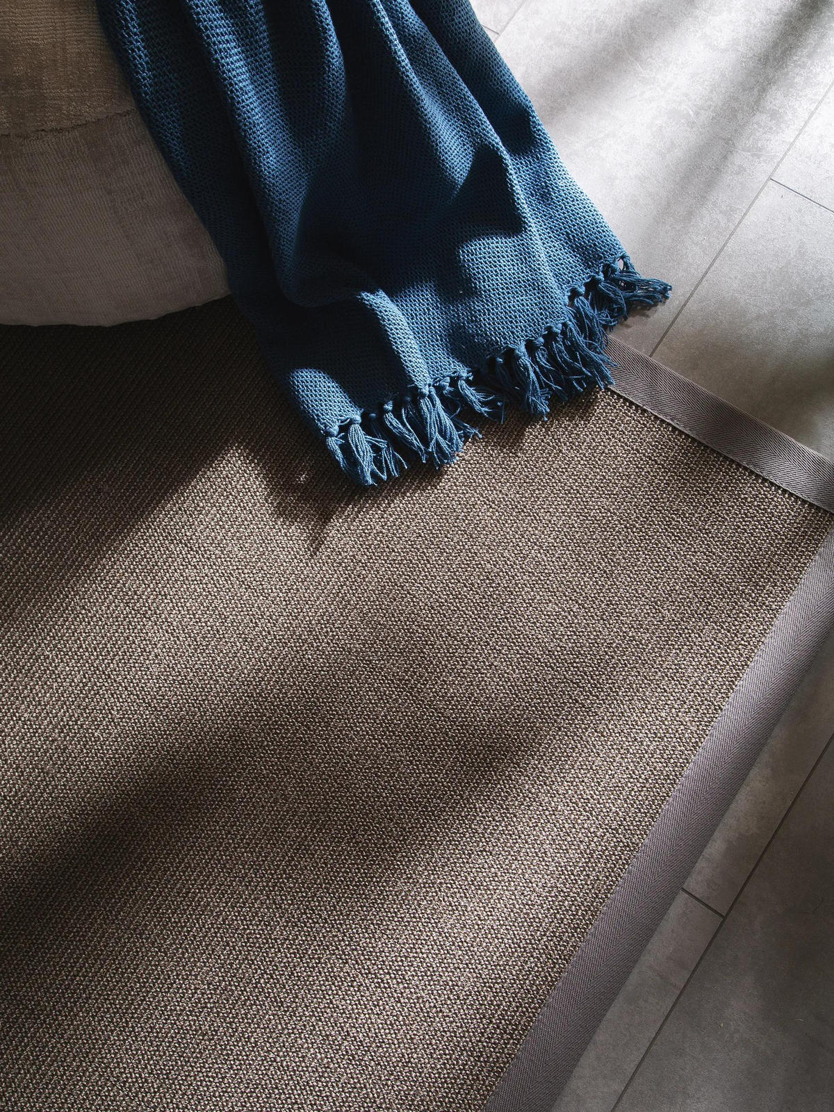 SISALTEPPICH Sana Grau 150x150 cm - Grau, Textil (150/150cm) - benuta Nest