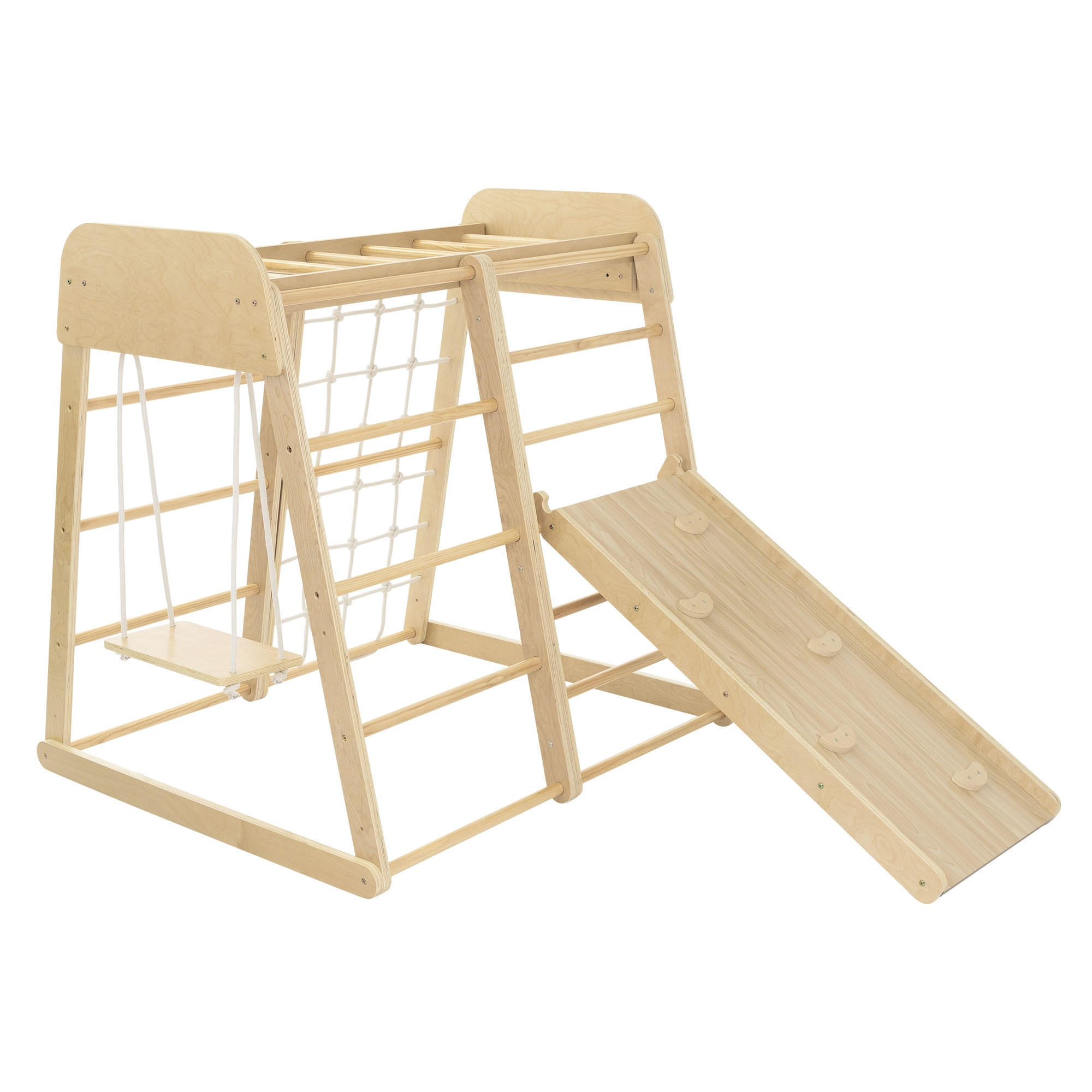 KLETTERGERÜST - Naturfarben, Holzwerkstoff (111.5/124cm) - Joyz