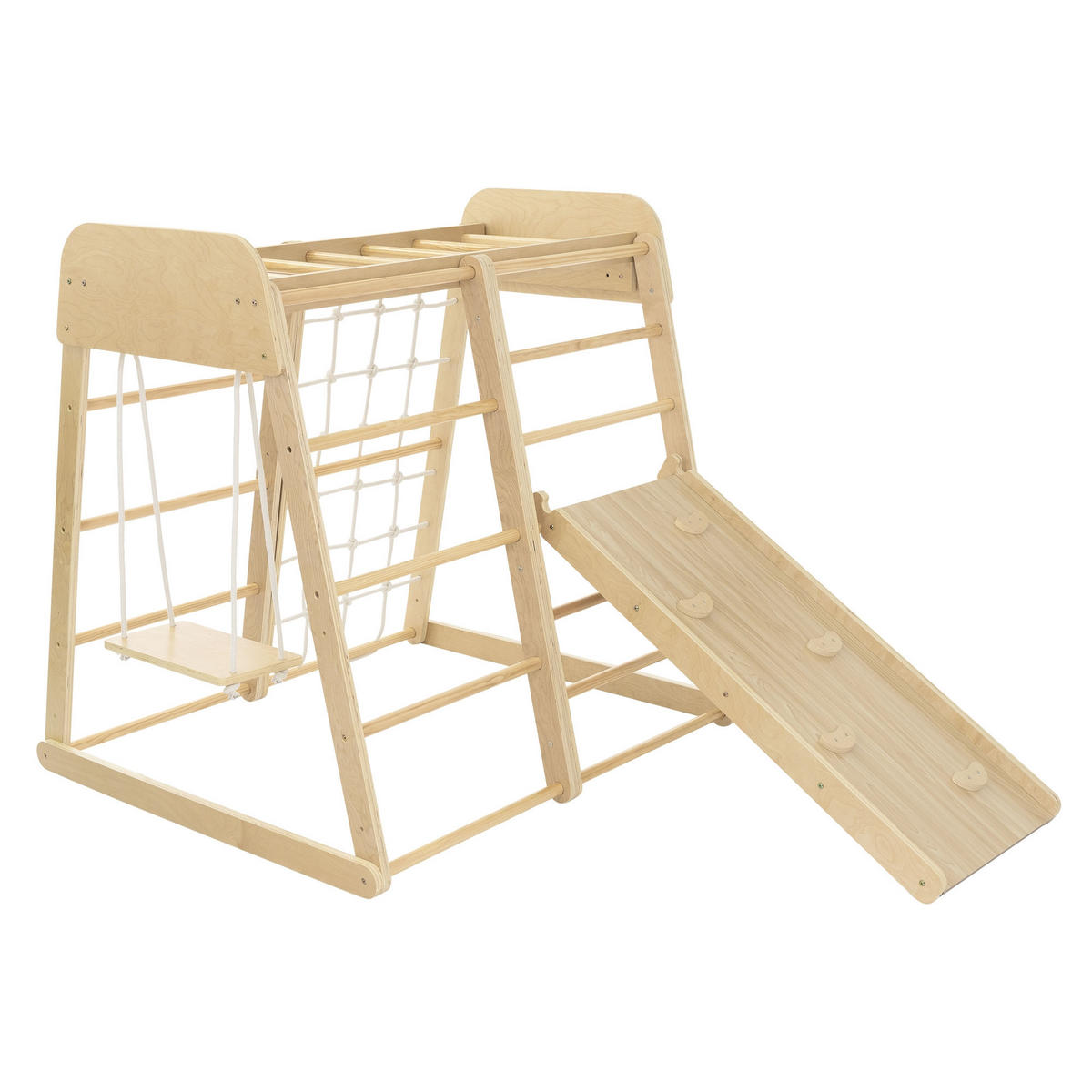 KLETTERGERÜST - Naturfarben, Holzwerkstoff (111.5/124cm) - Joyz