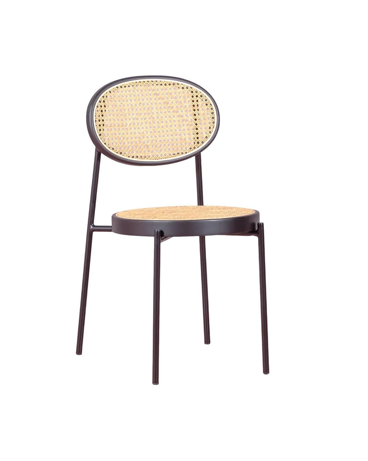 STUHL Naturmaterialien Schwarz - Schwarz, Naturmaterialien (45/84/53cm) - Nest Dream