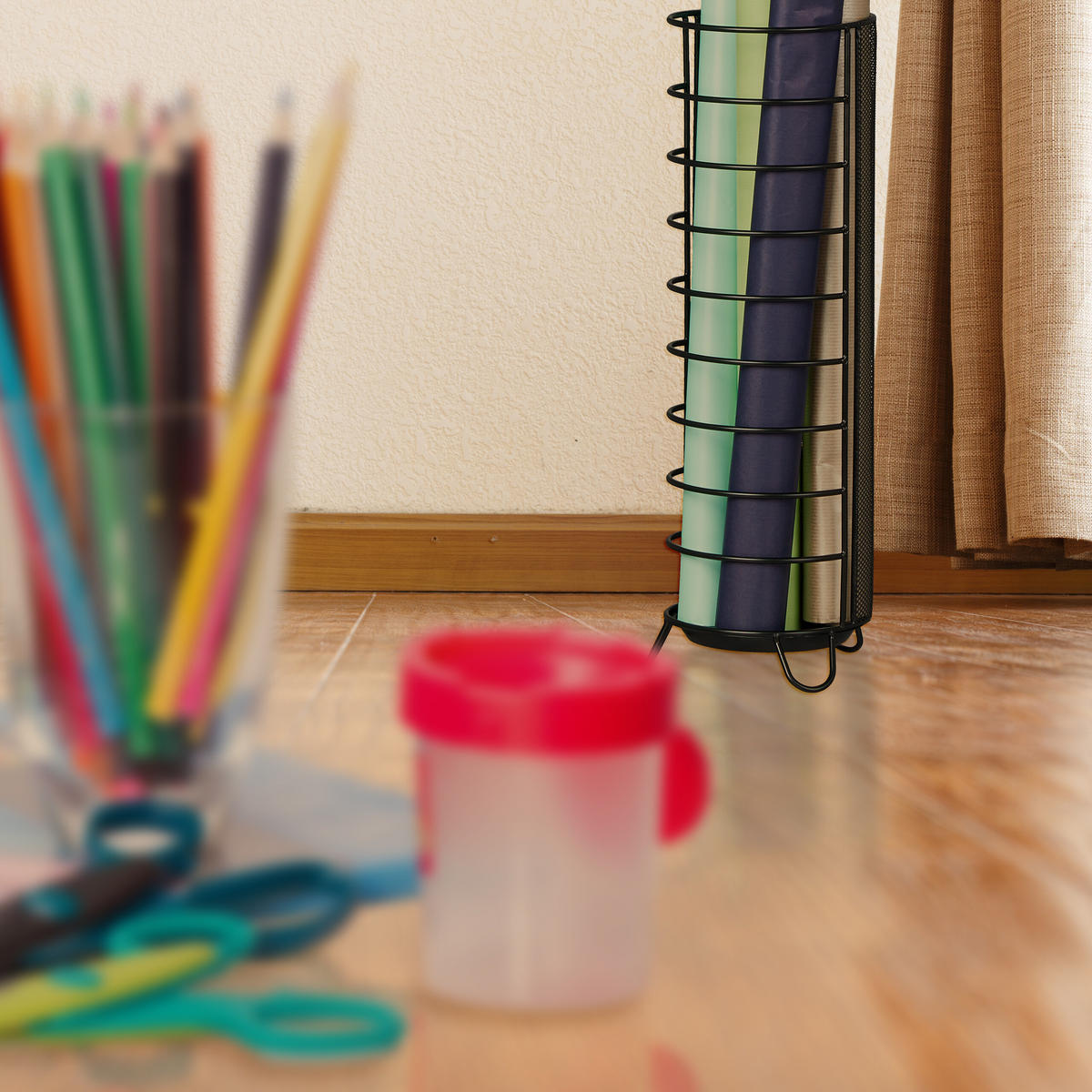 REGENSCHIRMSTÄNDER - Schwarz, Metall (16/44/16cm) - Relaxdays