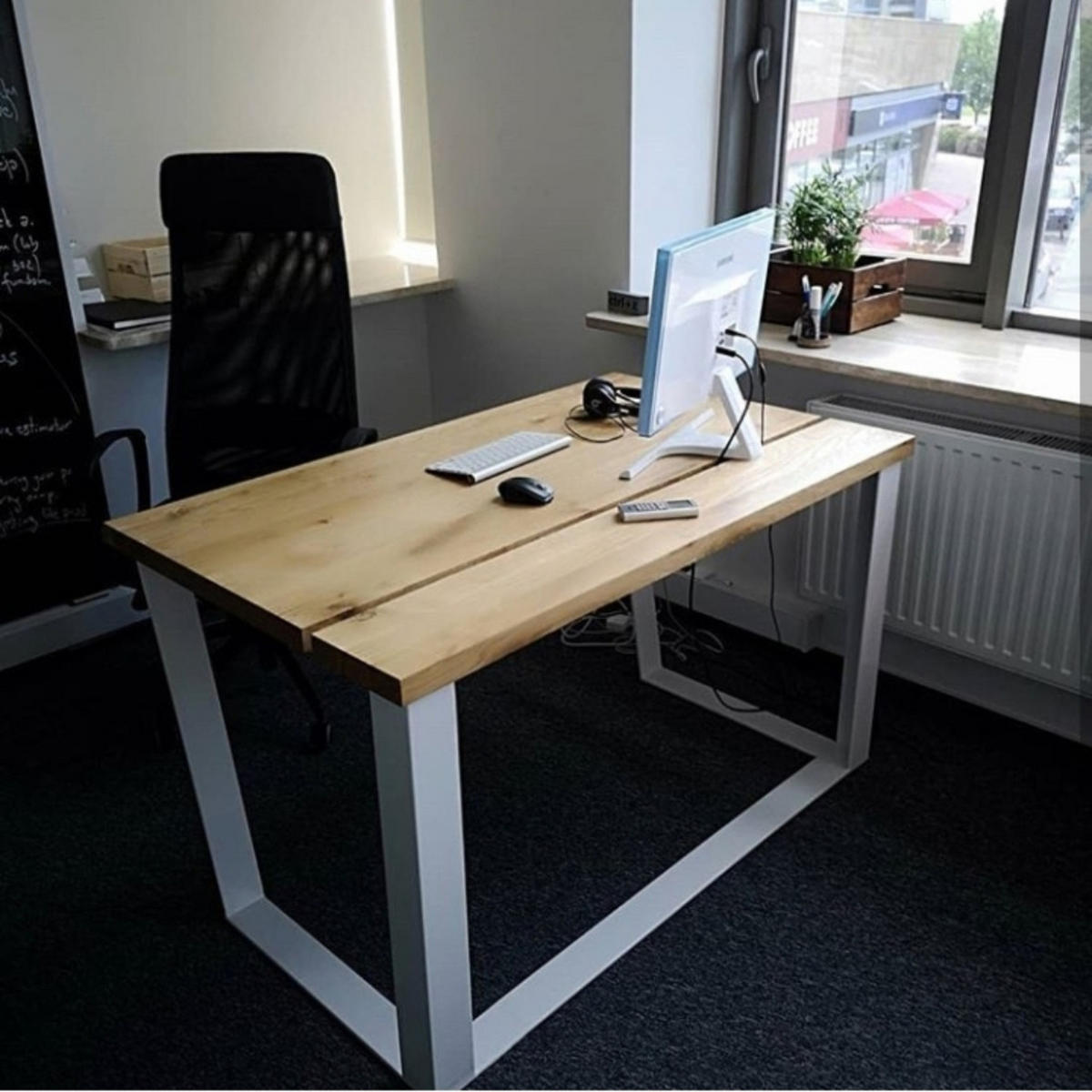 SCHREIBTISCH mit Schubladen aus Eichenholz fürs Arbeitszimmer MERGE - Eichefarben, Holz (70/140/75cm) - Rawood Furniture