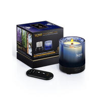 DUFTKERZE Blue Sky mit Fernbedienung und Timer - Blau, Paraffin (11cm)
