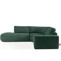 ECKSOFA LINKS ZUCCO, Grün - Grün, Holz/Holzwerkstoff (224/293cm) - KONSIMO®