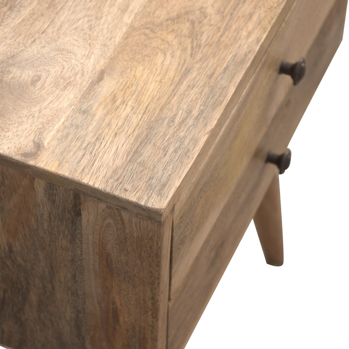 NACHTTISCH Metropolitan - Beige/Messingfarben, Holz/Metall (45/57/35cm) - Artisan Furniture
