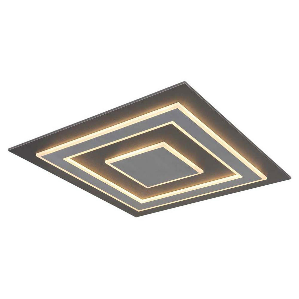 LED DECKENLEUCHTE JAYDEN Anthrazit Grau - Anthrazit, Metall (60/60/5.5cm) - Globo Lighting