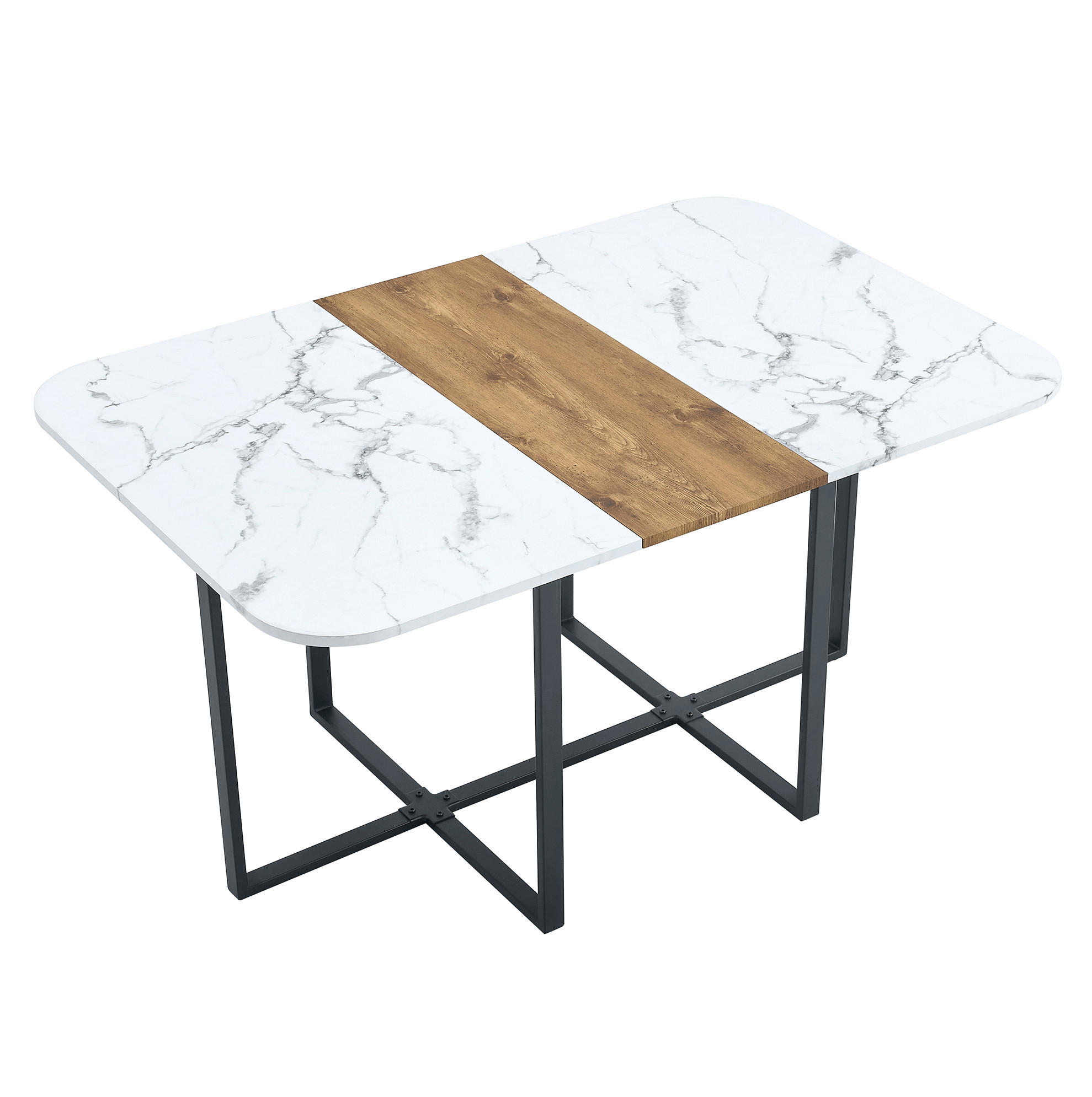 ESSTISCH 153/100/79 Natural Wood aus MDF mit pflegeleichter Oberfläche - Braun, Holzwerkstoff (153/100/79cm) - OKWISH