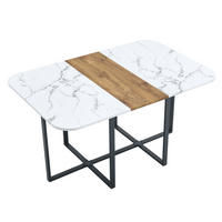 ESSTISCH 153/100/79 Natural Wood aus MDF mit pflegeleichter Oberfläche - Braun, Holzwerkstoff (153/100/79cm) - OKWISH