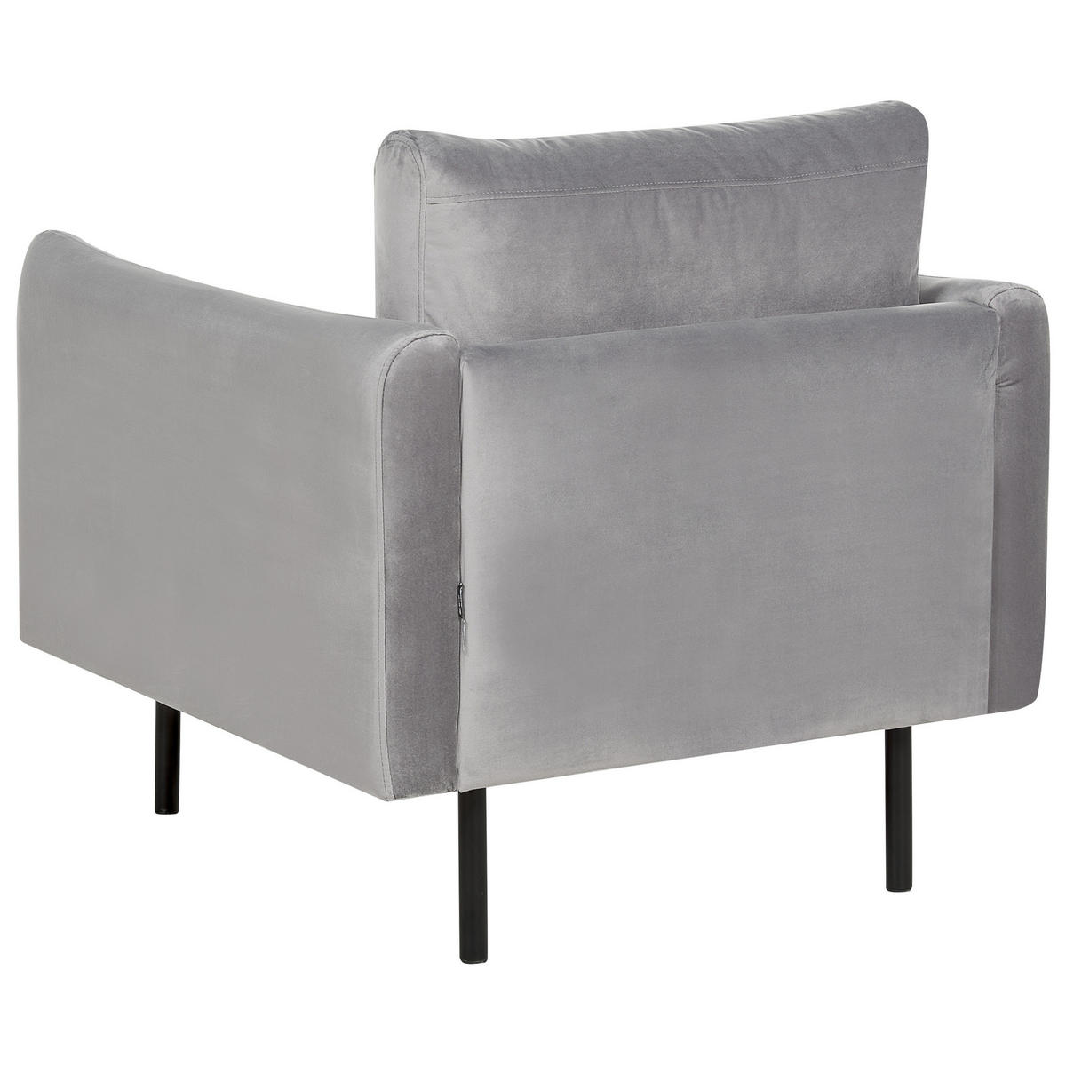 SADA POHOVEK 4-místná Sametová látka Šedá Vinterbro - černá/tmavě šedá, textil (220/85/85cm) - Beliani