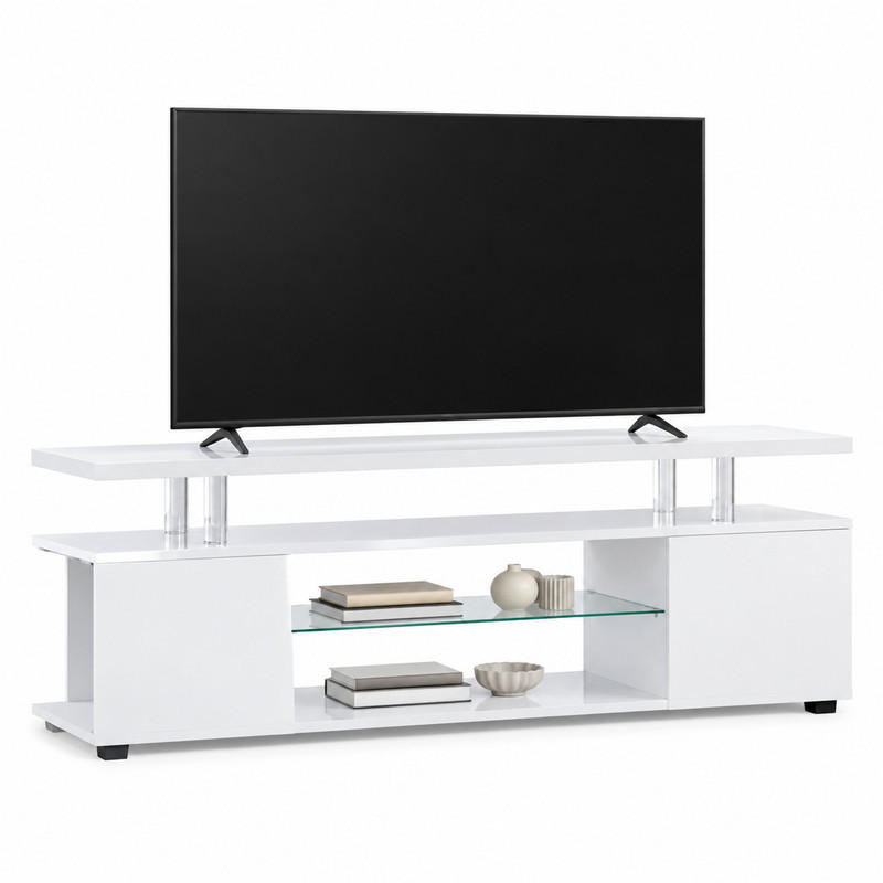 Beauniv Tv-Element Weiß 40x48x130 cm