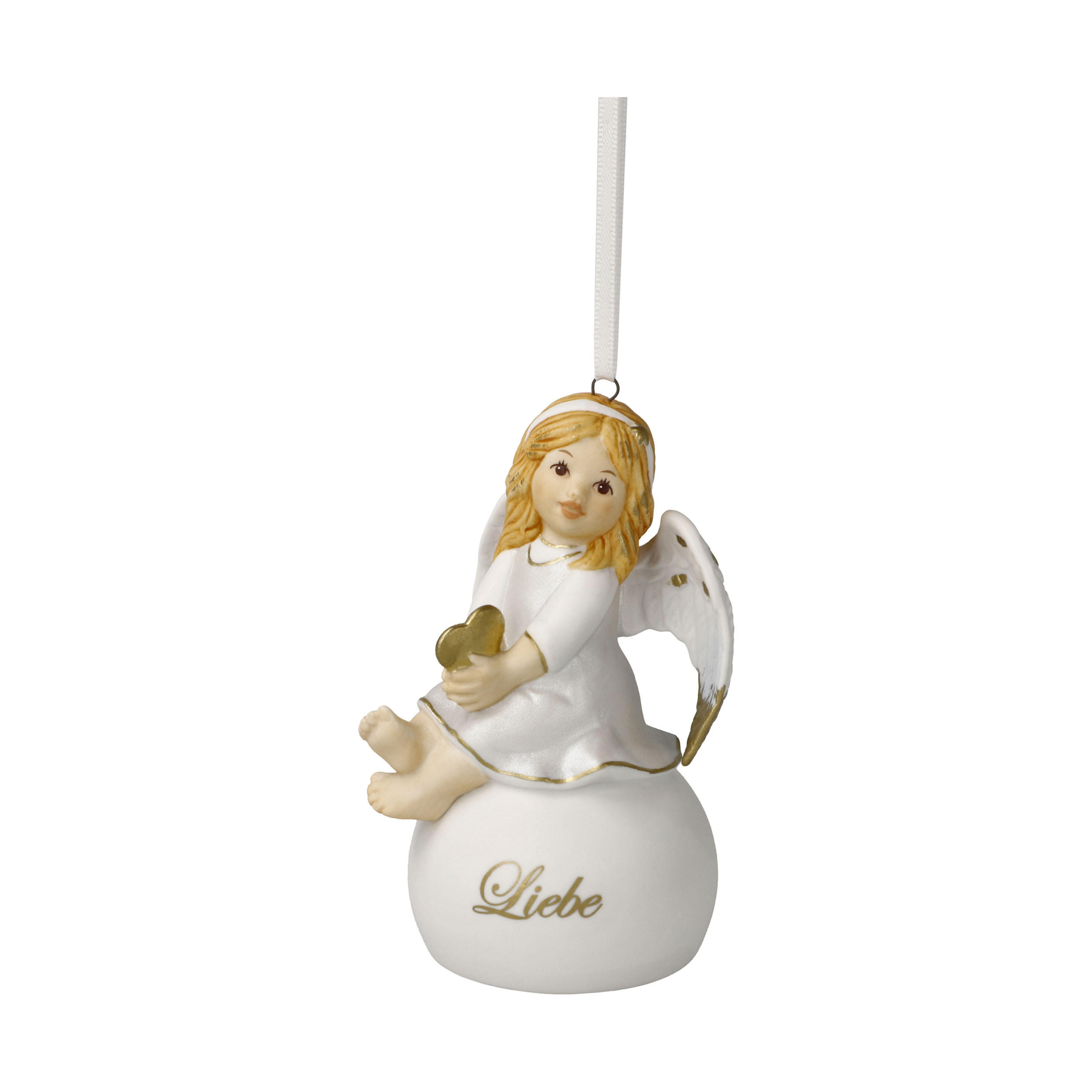 ENGELFIGUR Engelglöckchen Liebe, Steingut, Bunt, 9.5 cm - Multicolor, Keramik (5.5/9.5/5.5cm) - Goebel