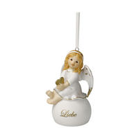 ENGELFIGUR Engelglöckchen Liebe, Steingut, Bunt, 9.5 cm - Multicolor, Keramik (5.5/9.5/5.5cm) - Goebel