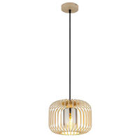 LED HÄNGELEUCHTE ALFRED Metall Beige - Beige, Glas (28/28/120cm) - Globo Lighting