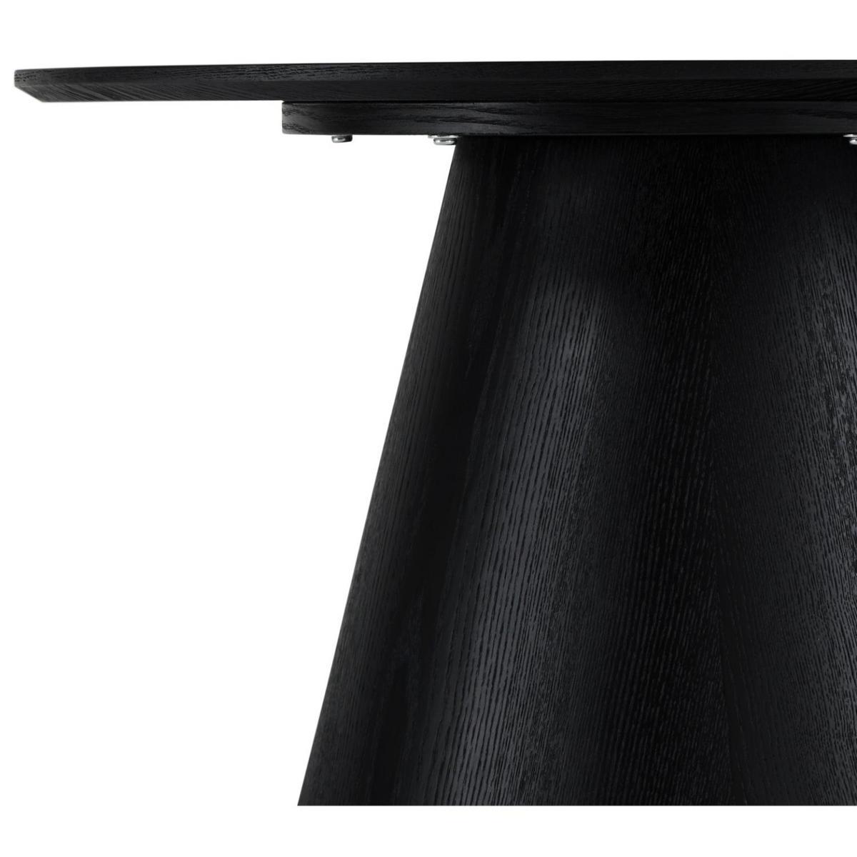 COUCHTISCH rund Schwarz 80/80/45 cm - Schwarz, Holz (80/80/45cm) - Furnhouse