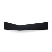 WANDREGAL Pelikan mit Haken groß - Schwarz, Holz (57/10/15cm) - Woodendot