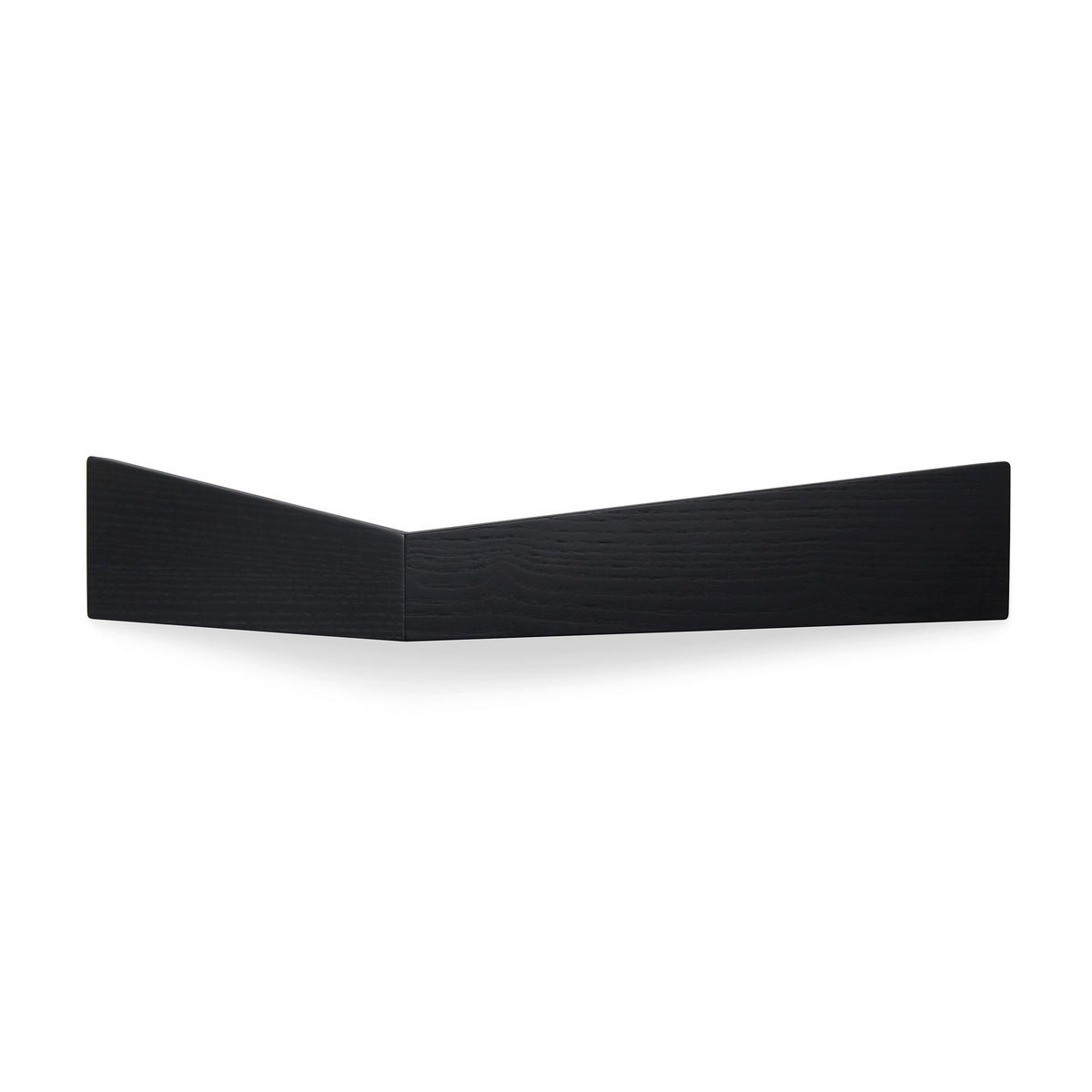 WANDREGAL Pelikan mit Haken groß - Schwarz, Holz (57/10/15cm) - Woodendot
