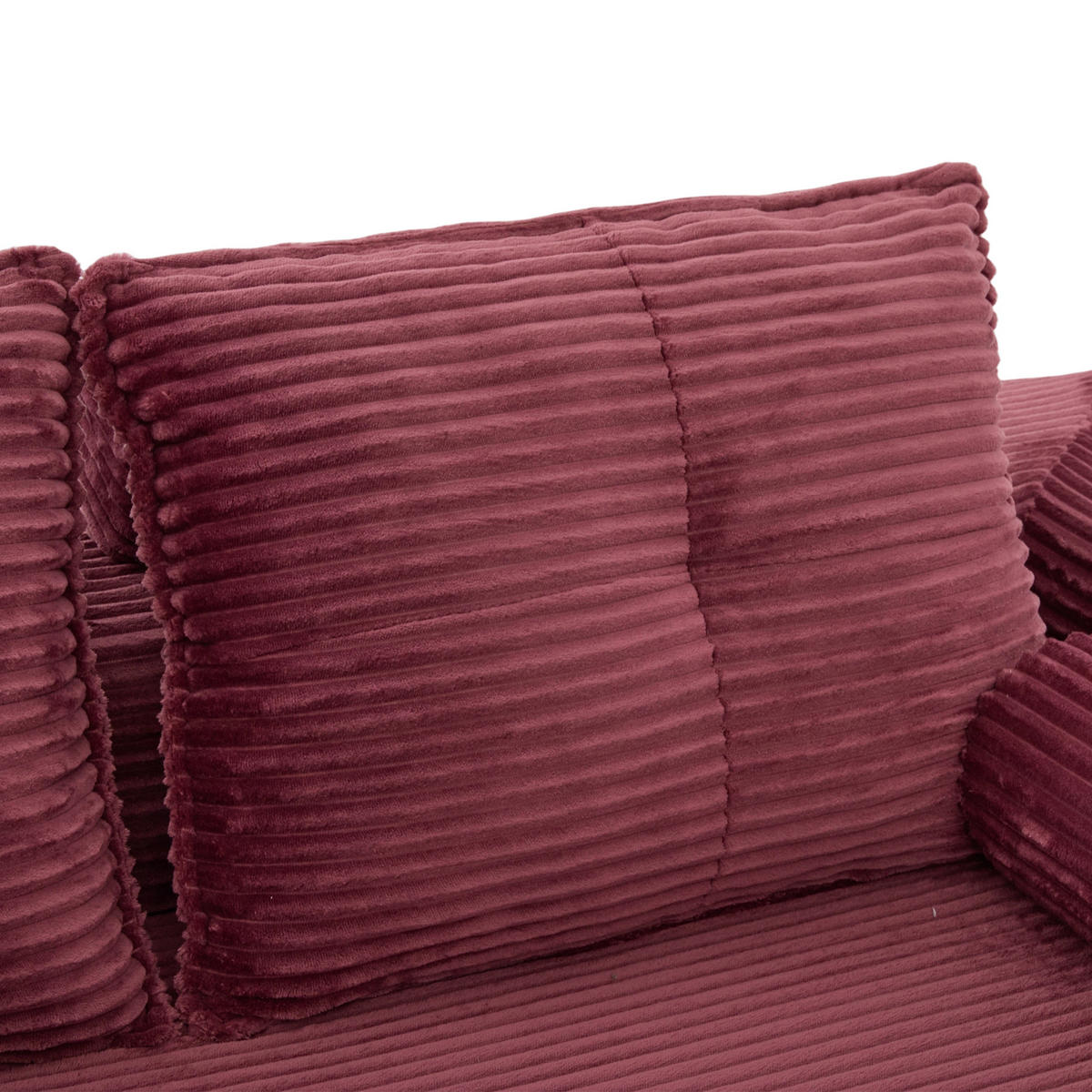 SCHLAFSOFA DE-33817 mit Federkern und Memory-Schaum Weinrot - Weinrot, Textil (180/80/98cm) - ComfortXL