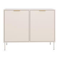 SIDEBOARD Vena Kaschmir 100 cm - Kaschmir/Goldfarben, Holzwerkstoff/Kunststoff (100.6/86/40cm) - Selsey