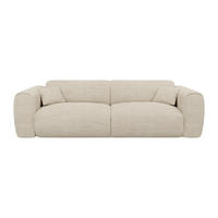 SCHLAFSOFA - 4 Personen - samt - beige Pognia - Beige, Textil (236/73/100cm) - Vente-Unique