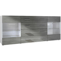 SIDEBOARD Carlos Avola-Anthrazit - Anthrazit, Holzwerkstoff (166/72/35cm) - Vladon