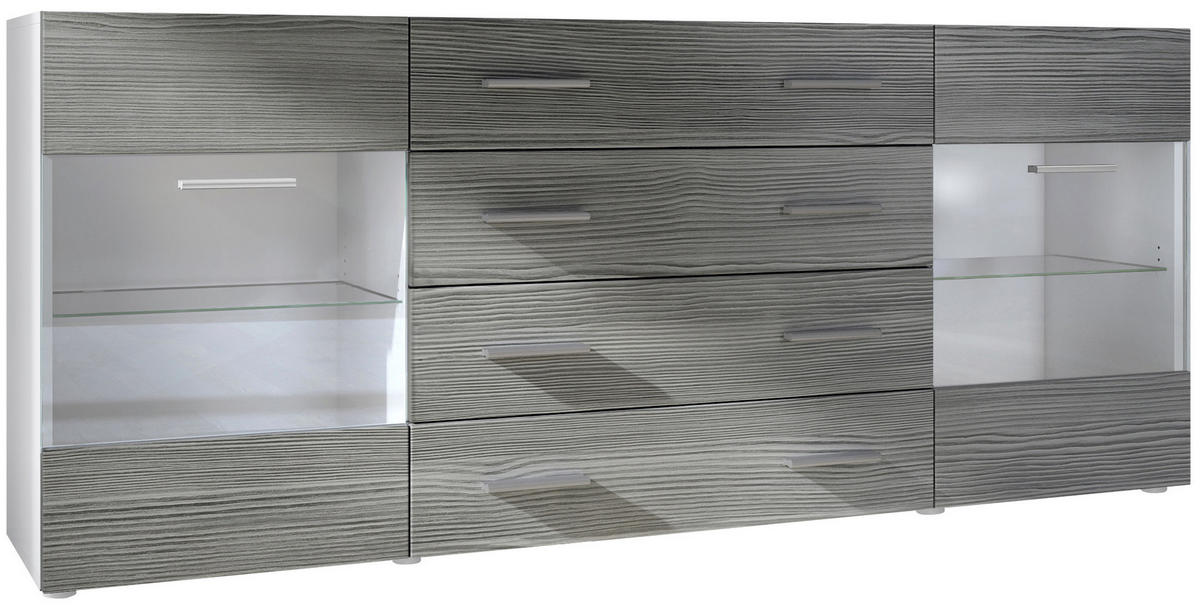 SIDEBOARD Carlos Avola-Anthrazit - Anthrazit, Holzwerkstoff (166/72/35cm) - Vladon