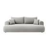 SCHLAFSOFA Ovo Grau Velours - Grau, Textil (250/102/110cm) - Selsey