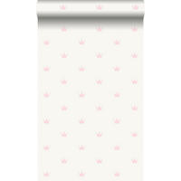 TAPETE kleine Kronen 53 cm x 10.05 m - Pink, Papier (53/0.1cm) - Origin Wallcoverings