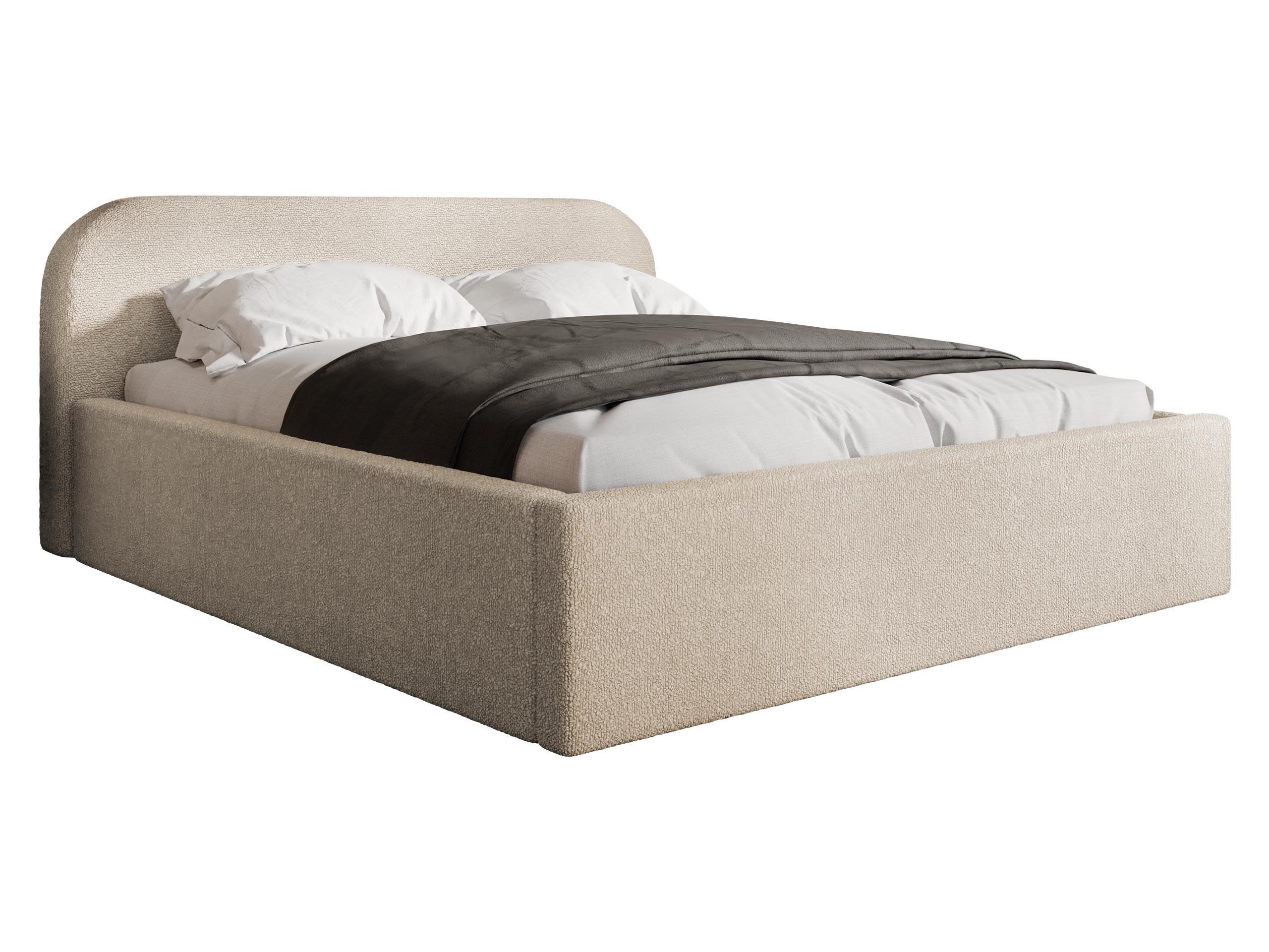 POLSTERBETT Deisin - Beige/Naturfarben, Holz/Holzwerkstoff (180/200cm) - MIRJAN24
