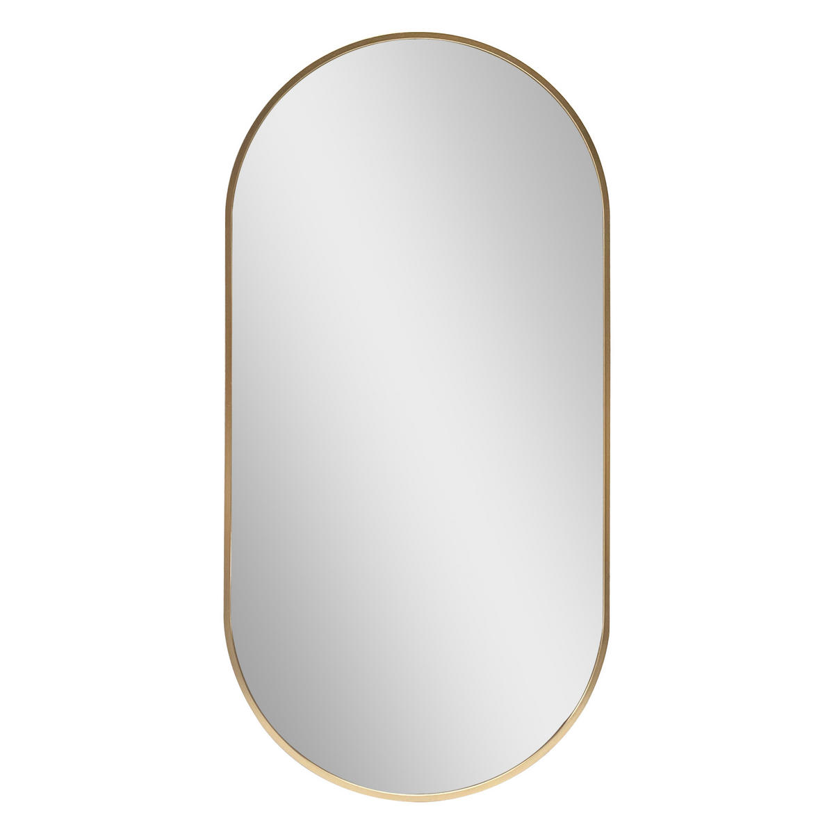 WANDSPIEGEL Corato - Goldfarben, Glas/Metall (38.4/2.8/78.4cm) - [en.casa]