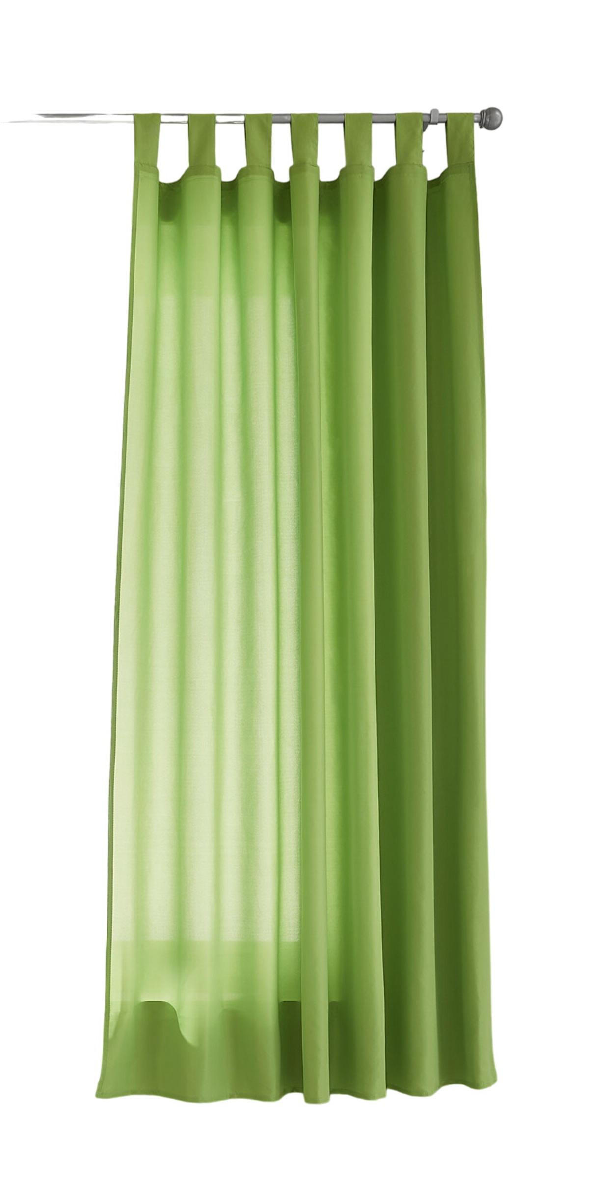 VORHANG POTSDAM HxB 175x140 cm Apfelgrün - Hellgrün, Textil (140/175cm) - Gardinenbox
