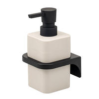 SEIFENSPENDER SAVONA Softtouch, beige, eckig - Beige, Kunststoff (9/15.5/10cm) - bremermann