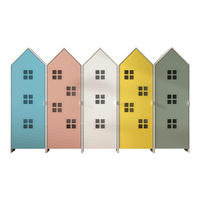 REGALSCHRANK Set Kania 288x37x171 MDF Weiß /Bunt - Multicolor, Holzwerkstoff (288/171/37cm) - 58aufmkessel