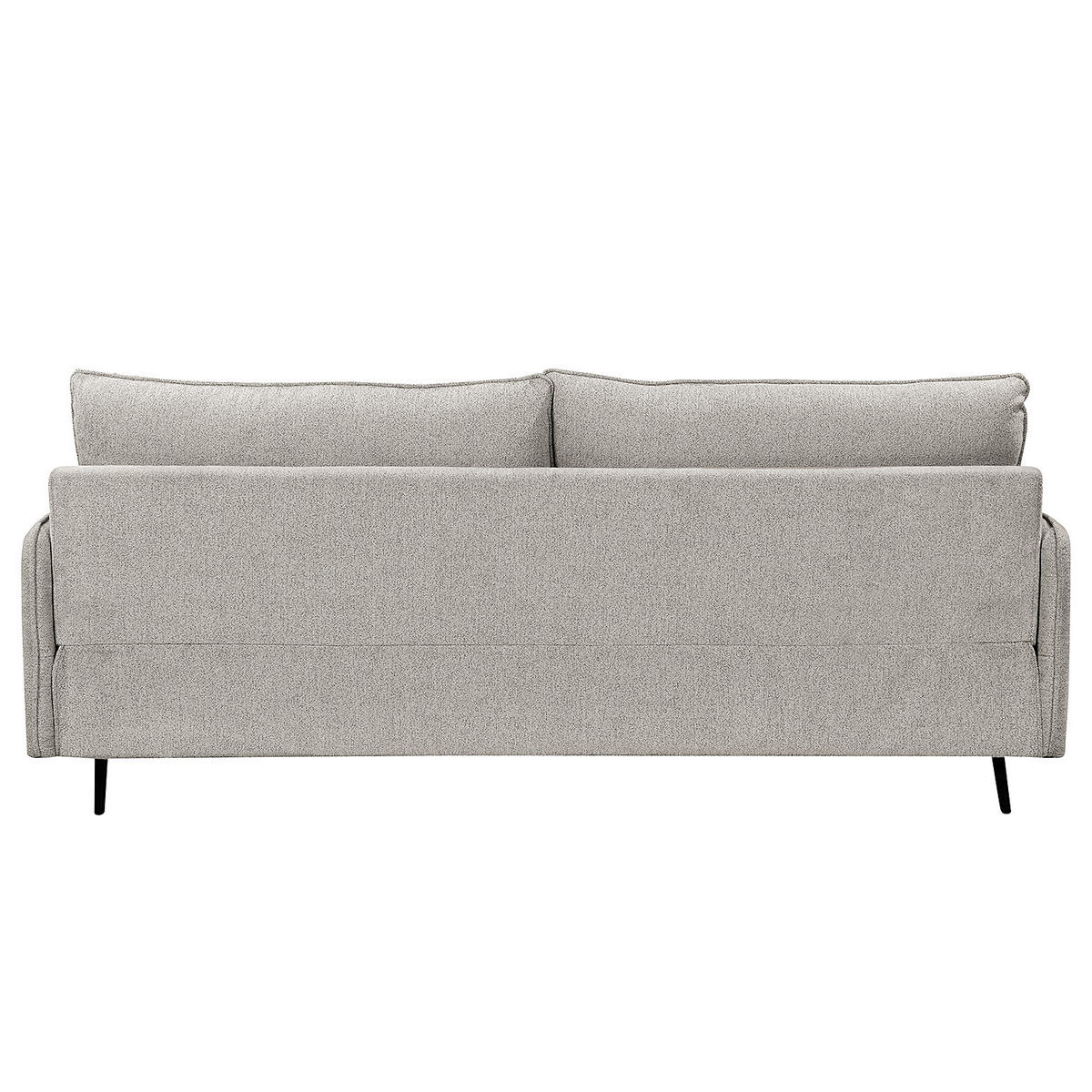 3-SITZER SOFA - Webstoff - Schwarz/Hellblau, Textil (193/87/83cm) - home24