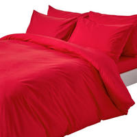 BETTWÄSCHE Perkal Fadendichte 200 - Rot, Textil (260/220cm) - Homescapes
