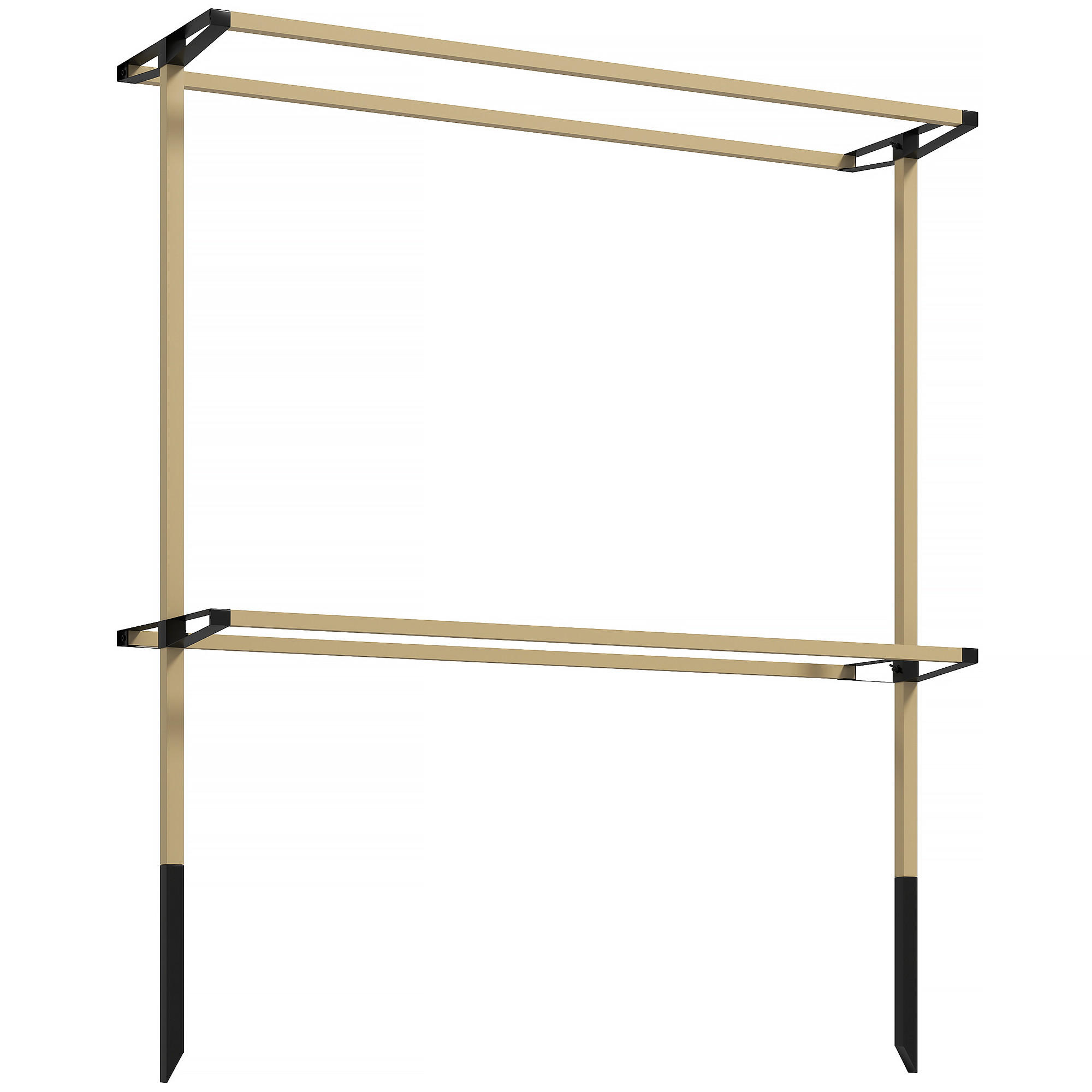 RANKHILFE aus Metall Naturholz - Naturfarben, Metall (34/139/119cm) - Outsunny