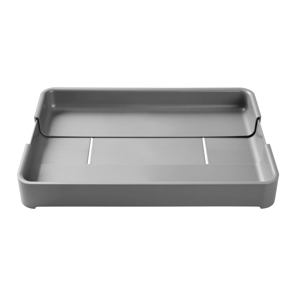 BESTECKEINSATZ Lis Grau - Grau, Kunststoff (19.1/4.8/38.1cm) - Mömax