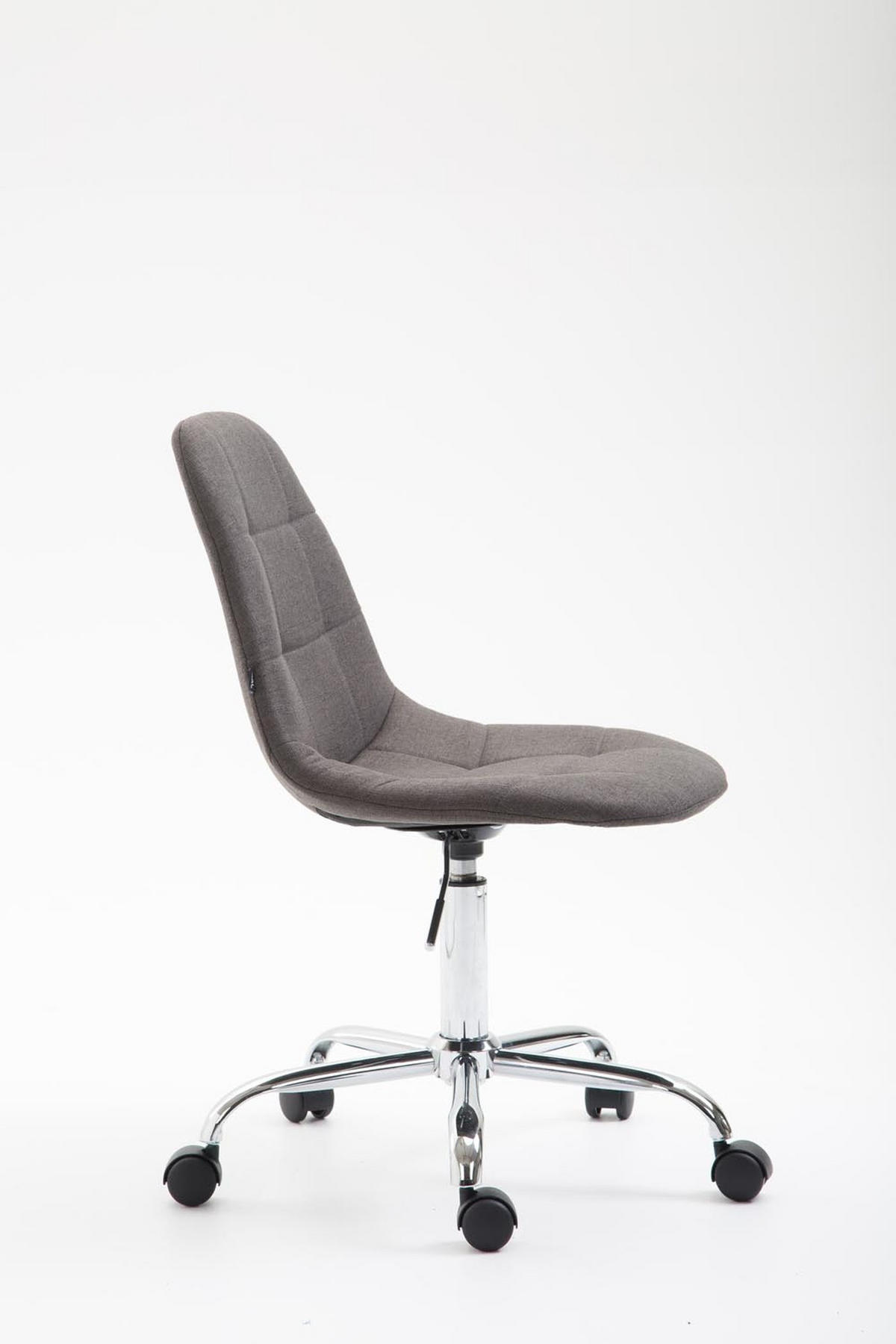 BÜROSTUHL Rhein, Stoff Dunkelgrau - Dunkelgrau, Textil/Metall (47/89/56cm) - TPFLiving
