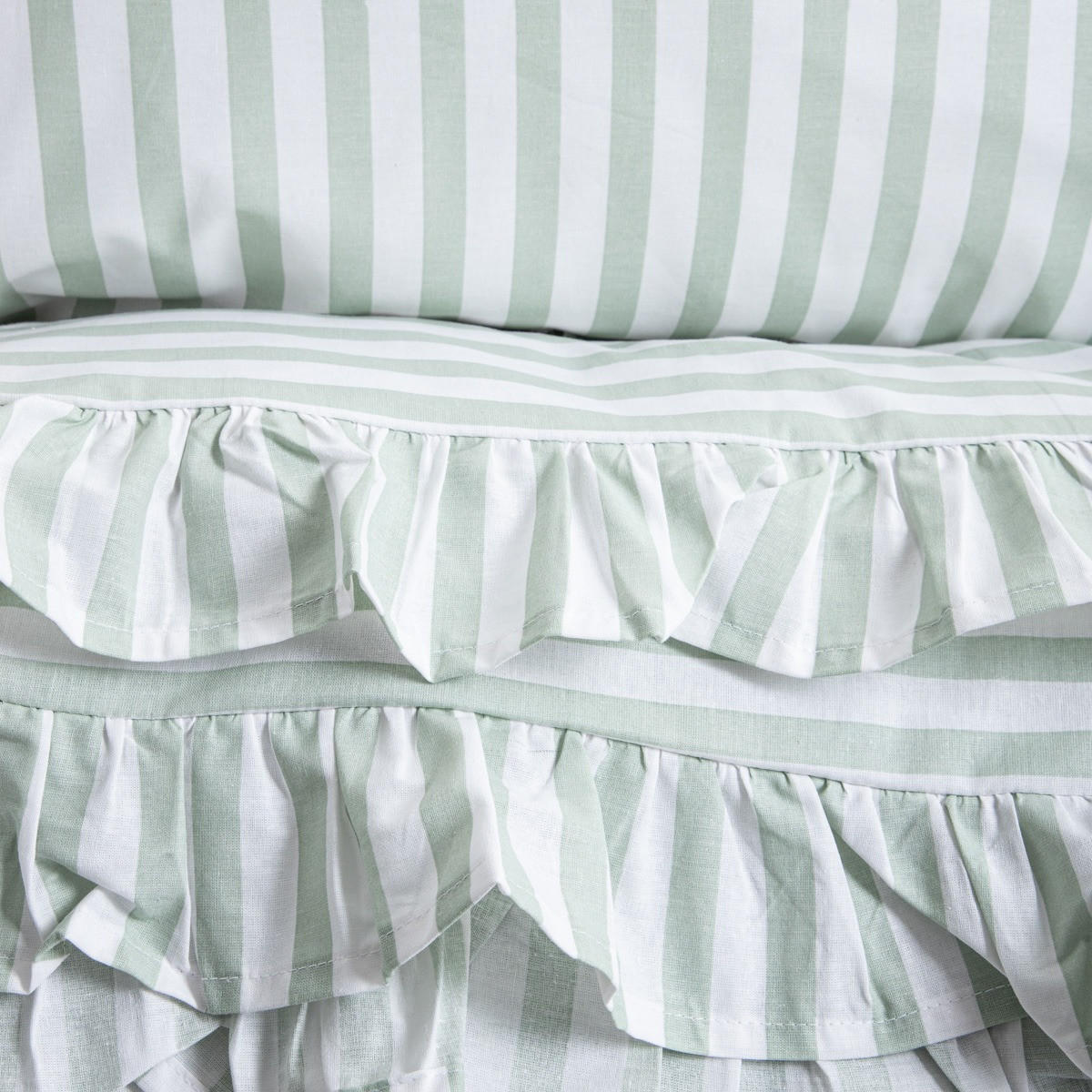 BETTWÄSCHE Trudy Pistazie 140/200 cm - Grün, Textil (140/200cm) - Homla