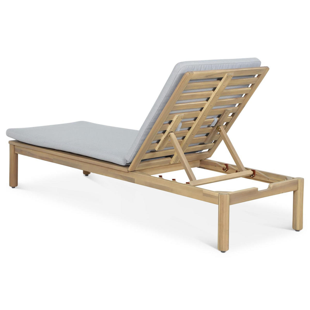 GARTENLIEGE SURIN beige, natur - Beige, Holz (187/30/66cm) - IDIMEX