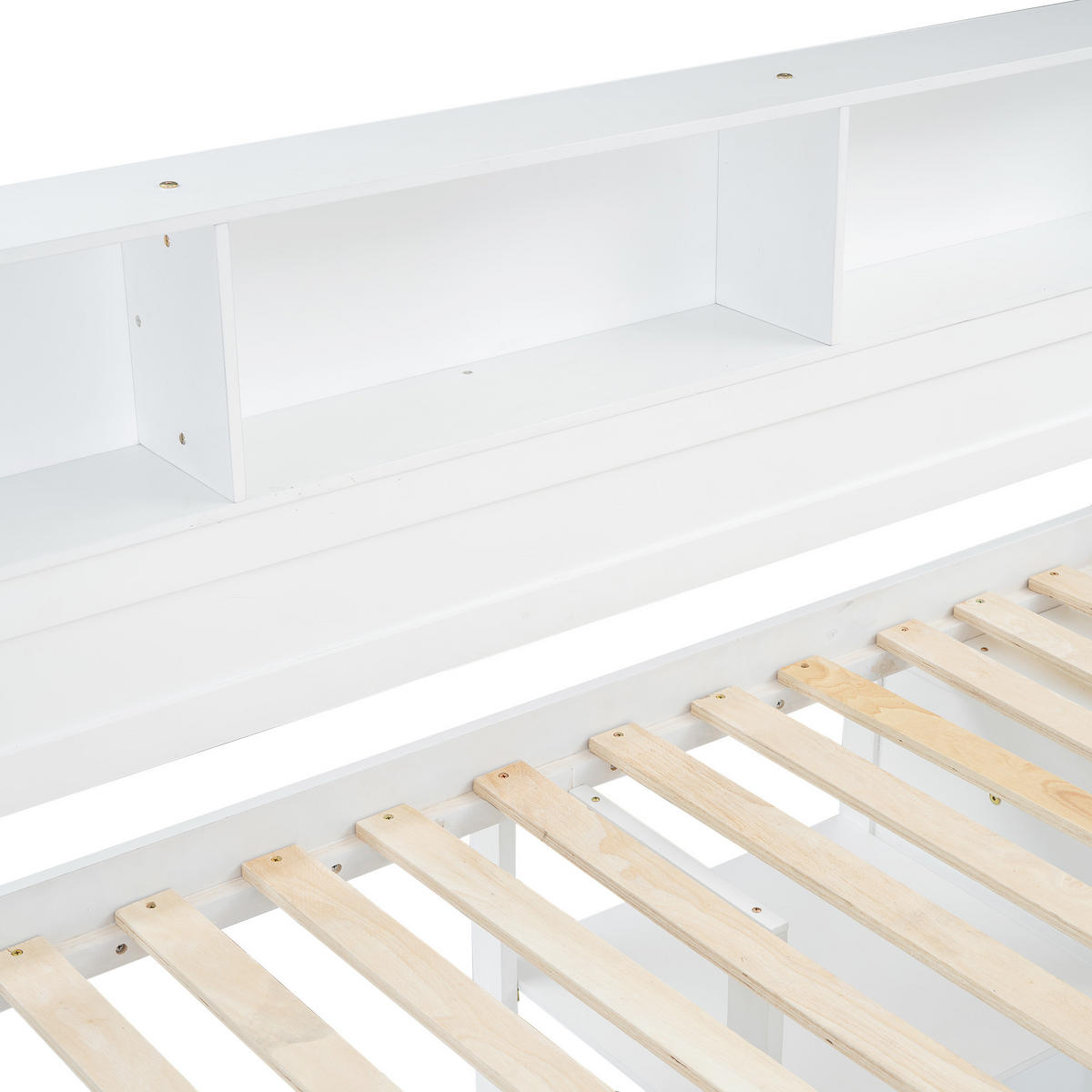 HOCHBETT 90/200 cm DE-00487, in Weiß, Tisch und Kleiderschrank - Weiß, Holz (90/200cm) - ComfortXL