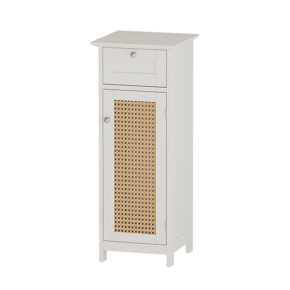 MIDISCHRANK Rosario Weiß 32 x 87 cm mit Tür und Schublade - Weiß, Holzwerkstoff (32/87/30cm) - Vicco