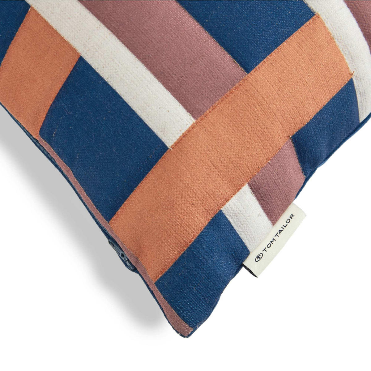 ZIERKISSENHÜLLE DEKOKISSENHÜLLE MULTI CHECK - Titanfarben, Textil (45/45cm) - Tom Tailor