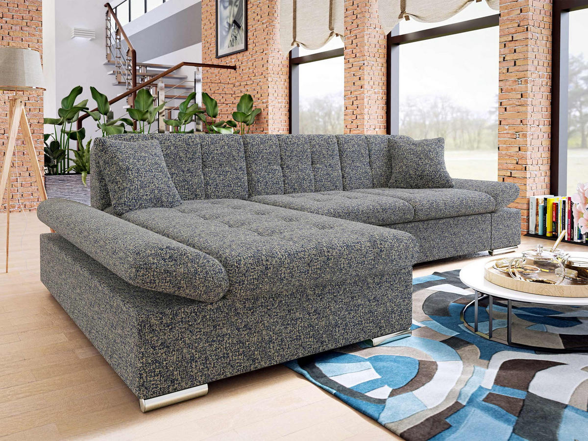 ECKSOFA Malwi Premium, Seite: Links - Multicolor, Holz/Textil (278/161cm) - MIRJAN24