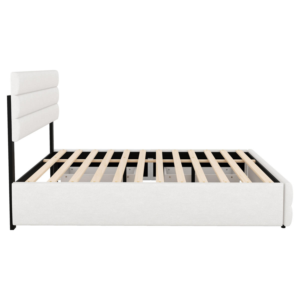 POLSTERBETT PANG-8V4N2K 140/200 cm Beige - Beige, Fell - PANGIVO