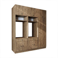 WASCHMASCHINENSCHRANK Serie 1 194cm Breit, 230cm Hoch - Eichefarben, Holzwerkstoff (194/230/67cm)